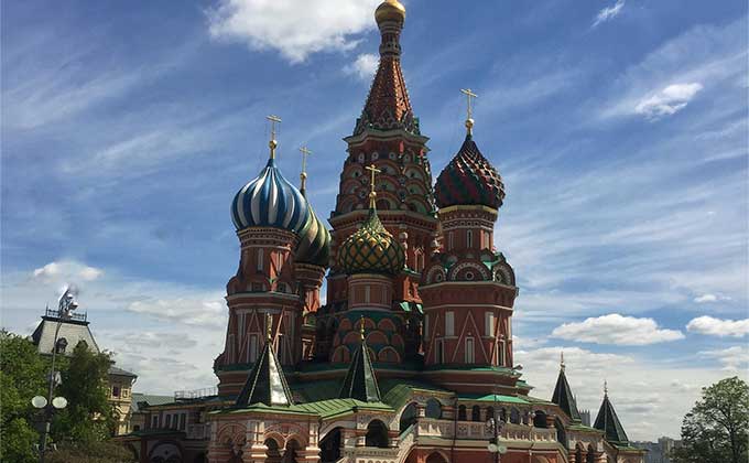 Saint Basil’s Cathedral in Moscow, Russia